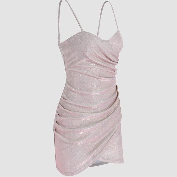 Champagne Sparkle Party Dress NWT - Picture 3 of 4